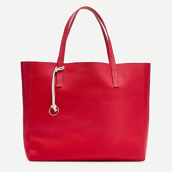 J. Crew Bags Jcrew Leather Large Carryall Tote Bag In Pebbled